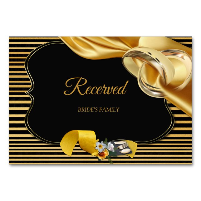 Carte réservée pour le mariage de Gatsby le Magnif (Devant)