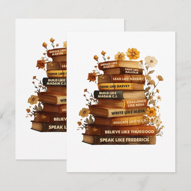 Carte Réserver le Mois de l'histoire des Noirs (Devant / Derrière)