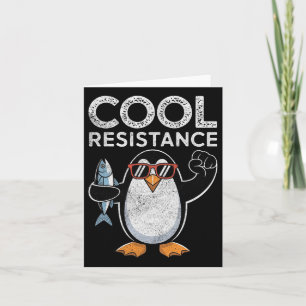 Carte Résistance Cool subtile Tarifs de pingouin protest