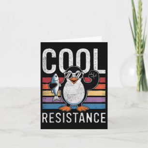 Carte Résistance Cool subtile Tarifs de pingouin protest