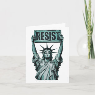 Carte Résiste À La Résistance Statue De La Liberté Manif