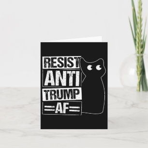 Carte Résister à la résistance contre Trump Af Anti Trum