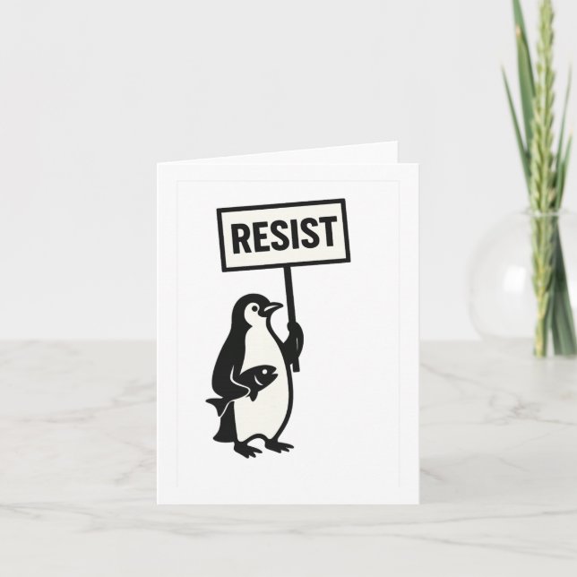 Carte Résister à l'activisme des pingouins Graphique 1 (Devant)