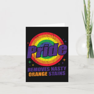 Carte Résister À Trump Supprimer Nasty Orange Taches Lgb