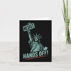 Carte Résister - Anti Trump Mains De Statue De La Libert