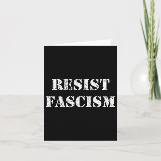 Carte Résister au fascisme (Devant)