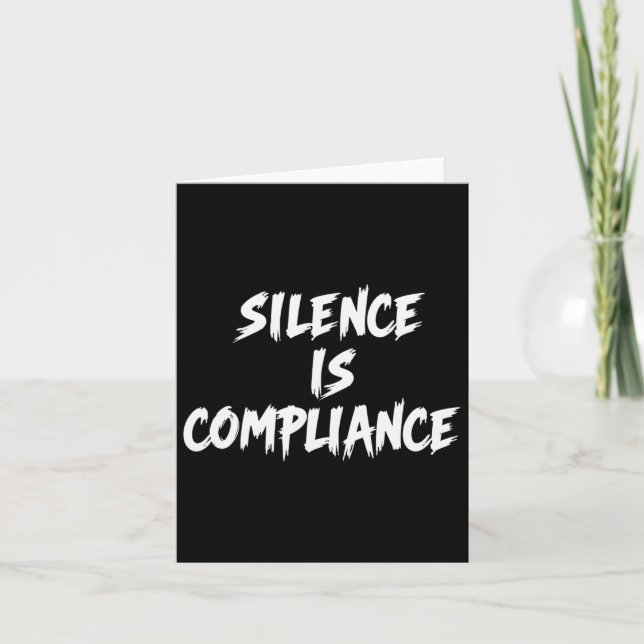 Carte Résister au silence de Trump : conformité 2 (Devant)
