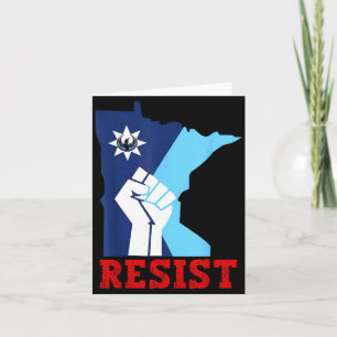 Carte Résister Minnesota Rebelle Nouvelle Illustration d