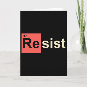 Carte Résistez 47 Élément Symbole Chimique Trump