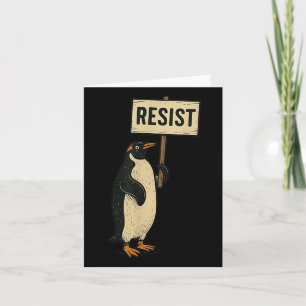 Carte Résistez à l'activisme des pingouins contre la con