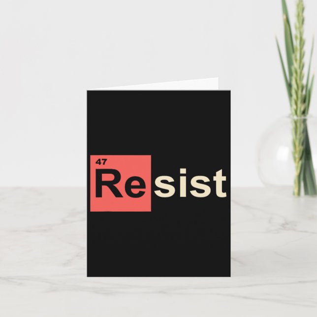 Carte Résistez au symbole chimique 47 Trump Element (Devant)