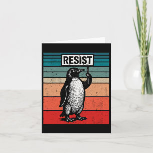 Carte Résistez Aux Penguins Contre Les Tarifs Trump Drôl
