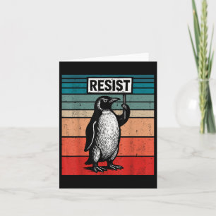 Carte Résistez Aux Penguins Contre Les Tarifs Trump Drôl