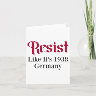 Carte Résistez Comme Son Allemagne De 1938