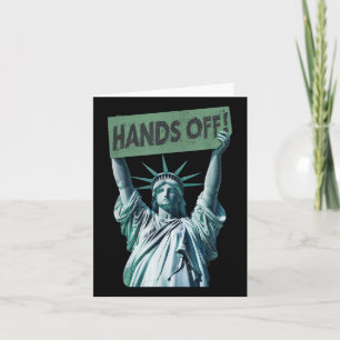 Carte Résistez Et Manifestez Chemise Mains De Statue De