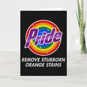 Carte Résistez Trump Enlevez Taches Orange Tenaces Fiert