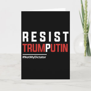 Carte Résistez Trump Poutine