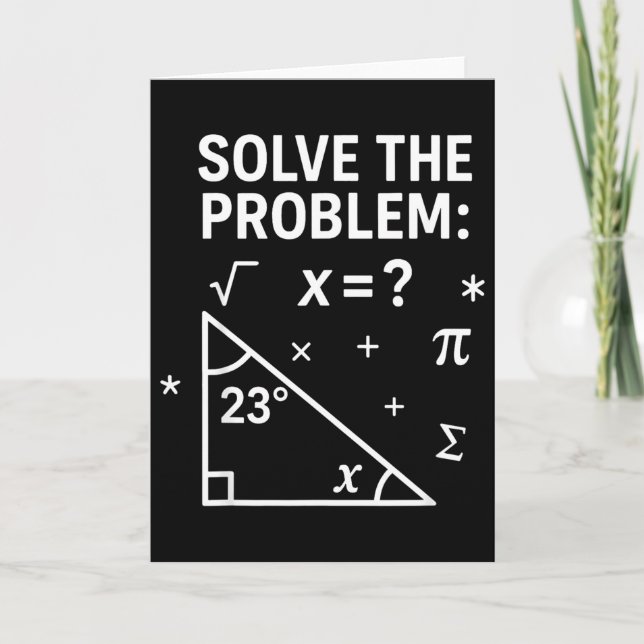 Carte Résoudre le problème drôle maths 67 mème enseignan (Devant)