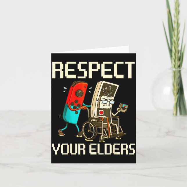 Carte Respect Your Elders Gaming Clic  (Devant)