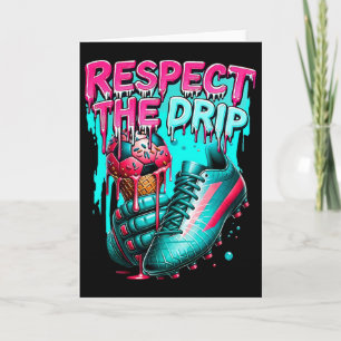 Carte Respecter le goutte à goutte Soccer Glace Goutte a