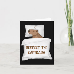 Carte Respectez la capybara officielle de nuit de sommei