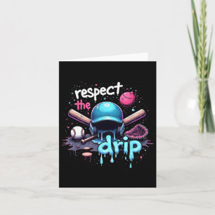 Carte Respectez le Drip Baseball Swag Sport Cool Art Cos
