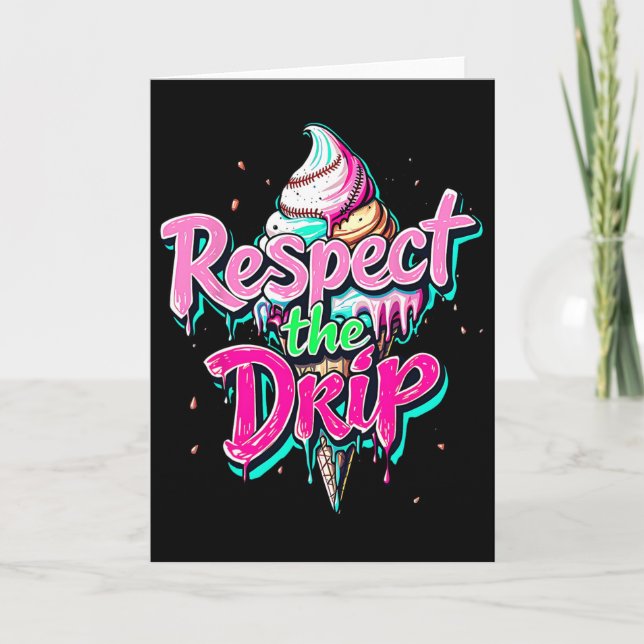 Carte Respectez le goutte Bysebyll Cône de glace Drip Ho (Devant)