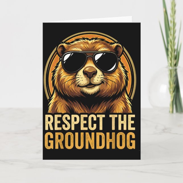 Carte Respectez le jour de la marmotte 2026  (Devant)