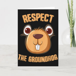 Carte Respectez le marmotte drôle de jour de la marmotte