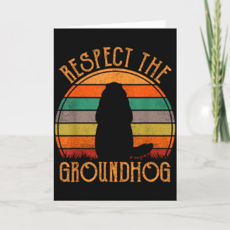 Carte Respectez Le Marmotte Rétro Jour De La Marmotte Dr
