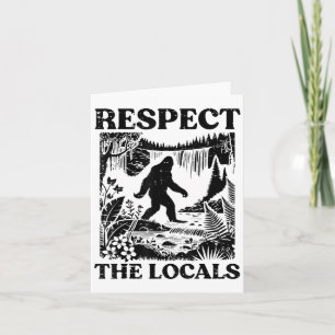Carte Respectez les locaux Vintage Sasquatch Park Femmes