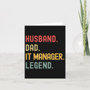 Carte Responsable de l'Husband Papa Legend Retro Vintage