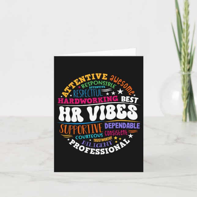 Carte Ressources Humaines Vibes De Rh Analyste Appréciat (Devant)