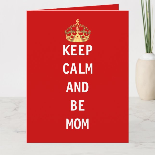 Carte Reste calme et sois maman (Devant)