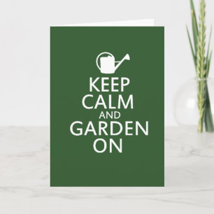 Carte Restez au calme et au jardin
