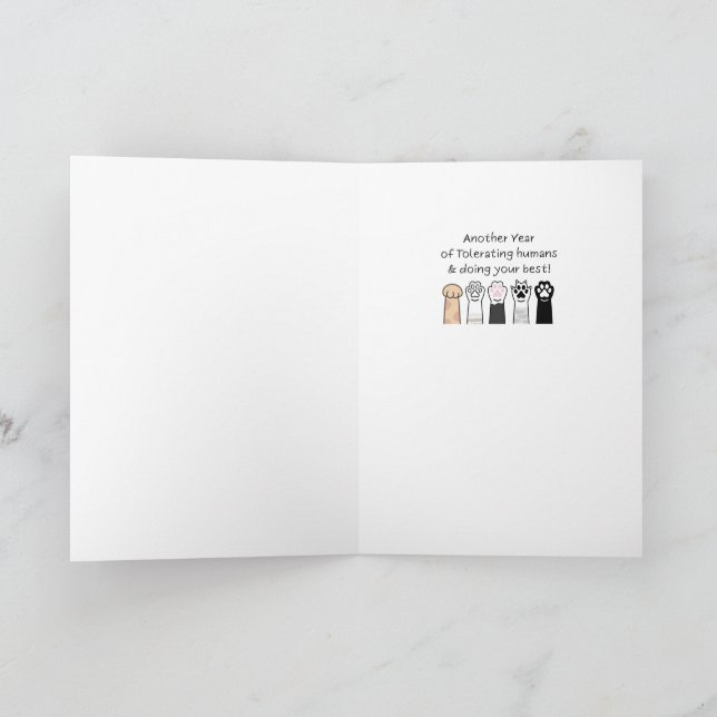 Carte Restez Calme, c'est votre Anniversaire (Intérieur)