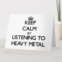 Restez calme en écoutant le MÉTAL LOURD