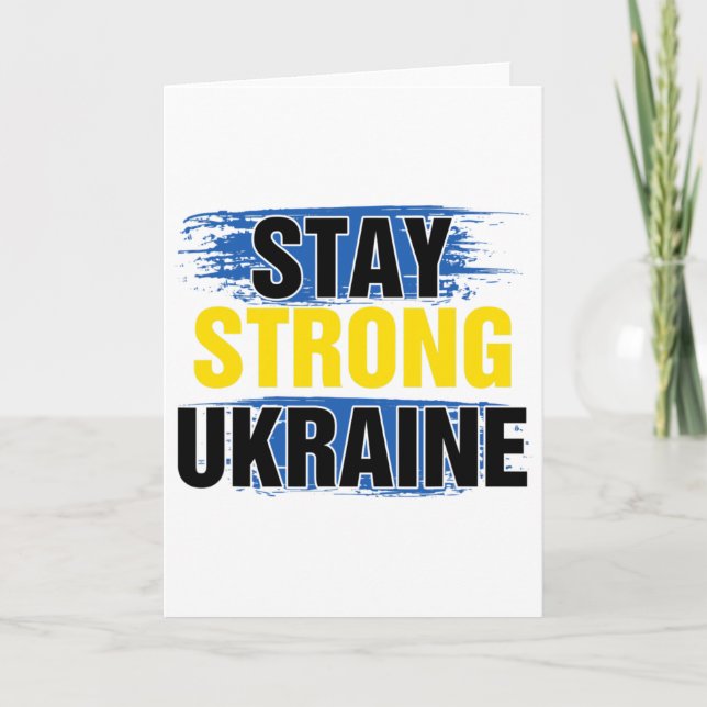 Carte Restez Fort Ukraine  (Devant)