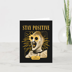 Carte Restez Positif Avec L'Art Le Clown ! Autocollant