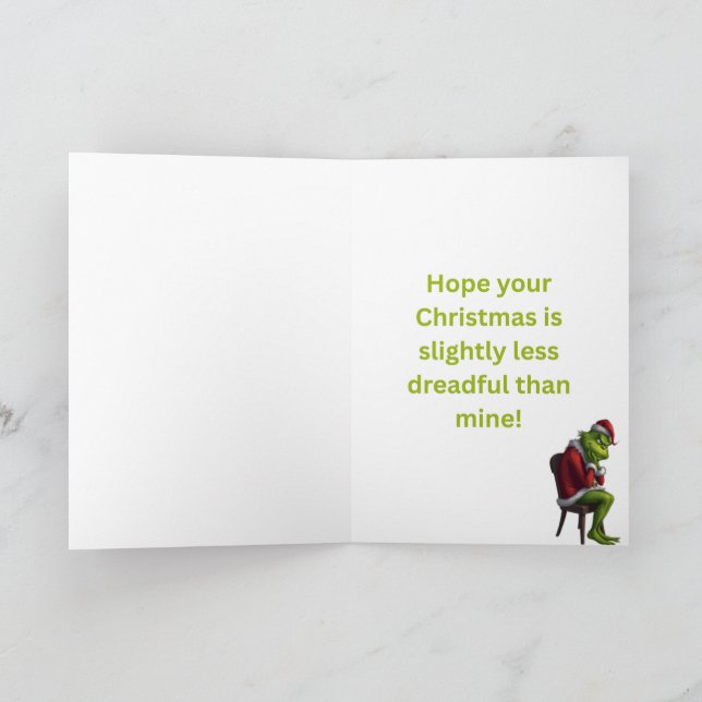 Carte Resting grinch face (Intérieur)