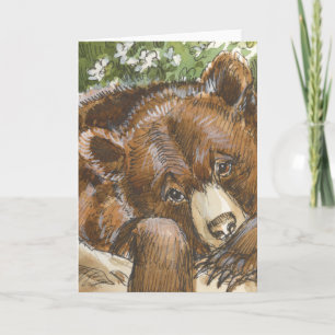 Carte Resting grizzly bear