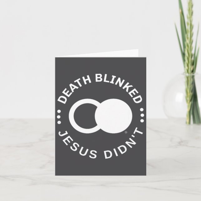 Carte Résurrection chrétienne Mort Cligna Jésus Ne l'a p (Devant)