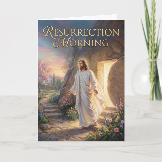 Carte Resurrection Morning Easter Card (Devant)