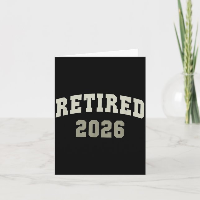 Carte Retired 2026 University Retirement Dept Mother  (Devant)