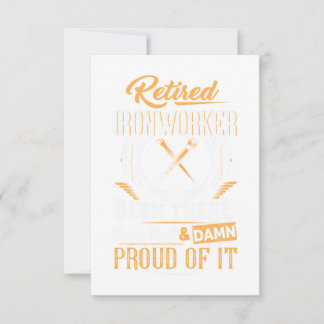 Carte Retired Ironworker