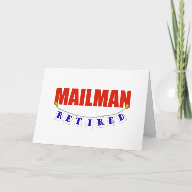 CARTE RETIRED MAILMAN (Devant)