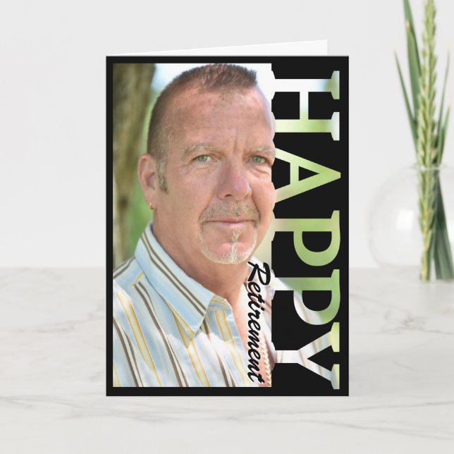 Carte Retirement Photo Card | Personalized Retirement Gr (Devant)