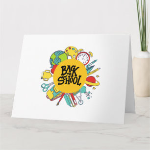 Carte Retour à la journée scolaire Drôle cadeaux cadeaux