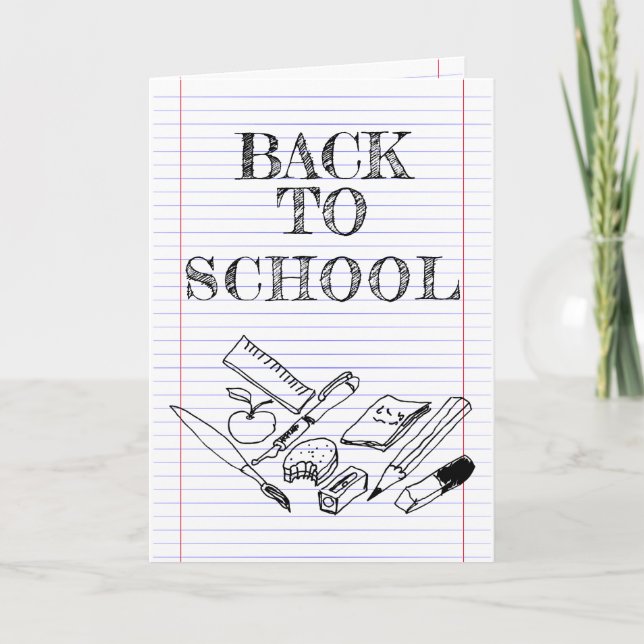 Carte Retour à l'école (Devant)