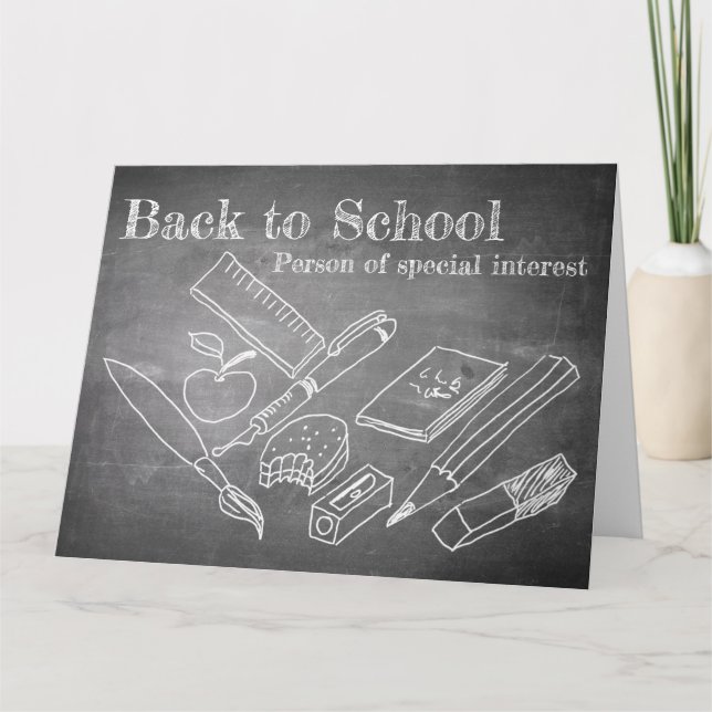 Carte Retour à l'école (Devant)